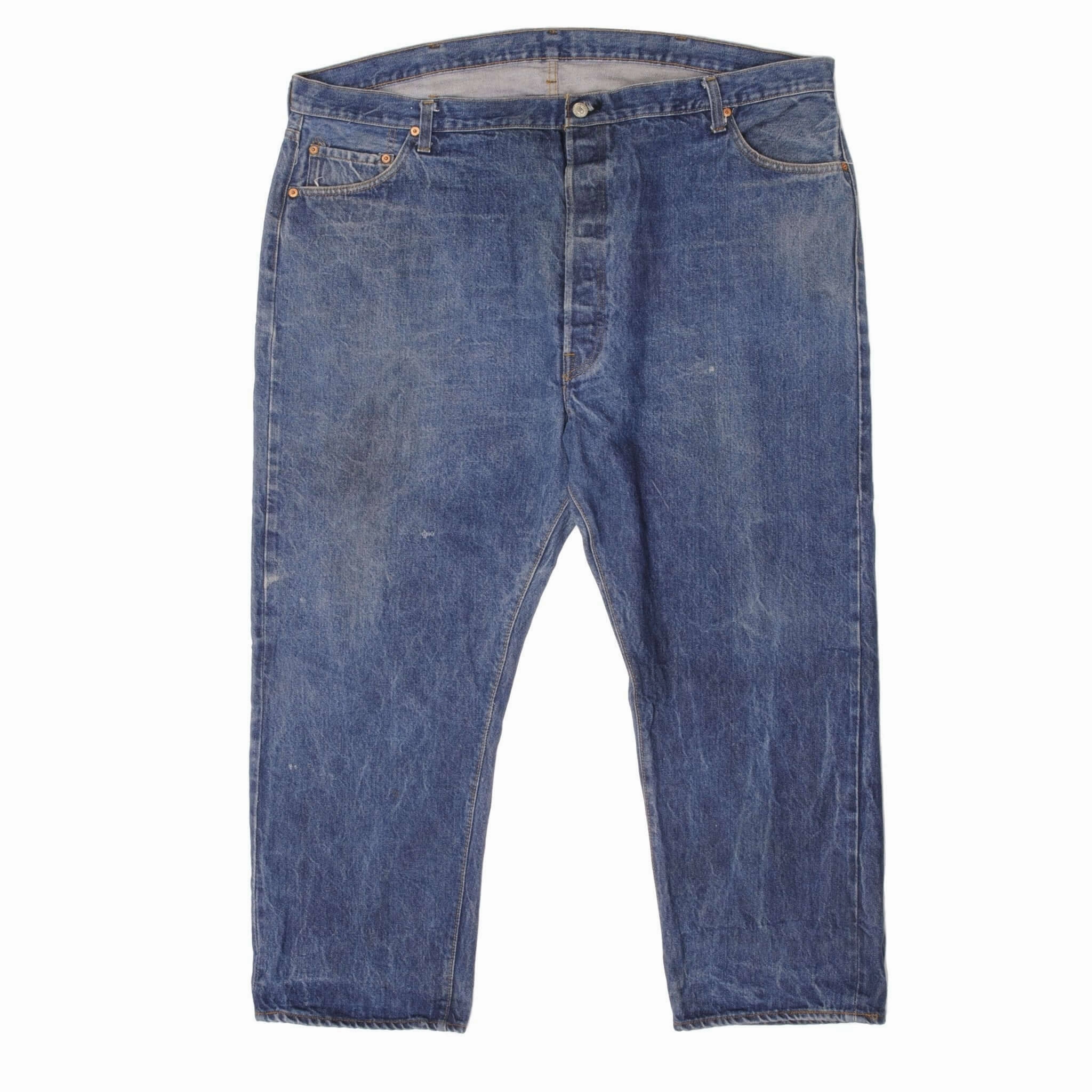 VINTAGE LEVIS 517 JEANS INDIGO SELVEDGE 1980S SIZE W48 L28 MADE IN USA Flattering Waist Design Anti Snag Thread Technology