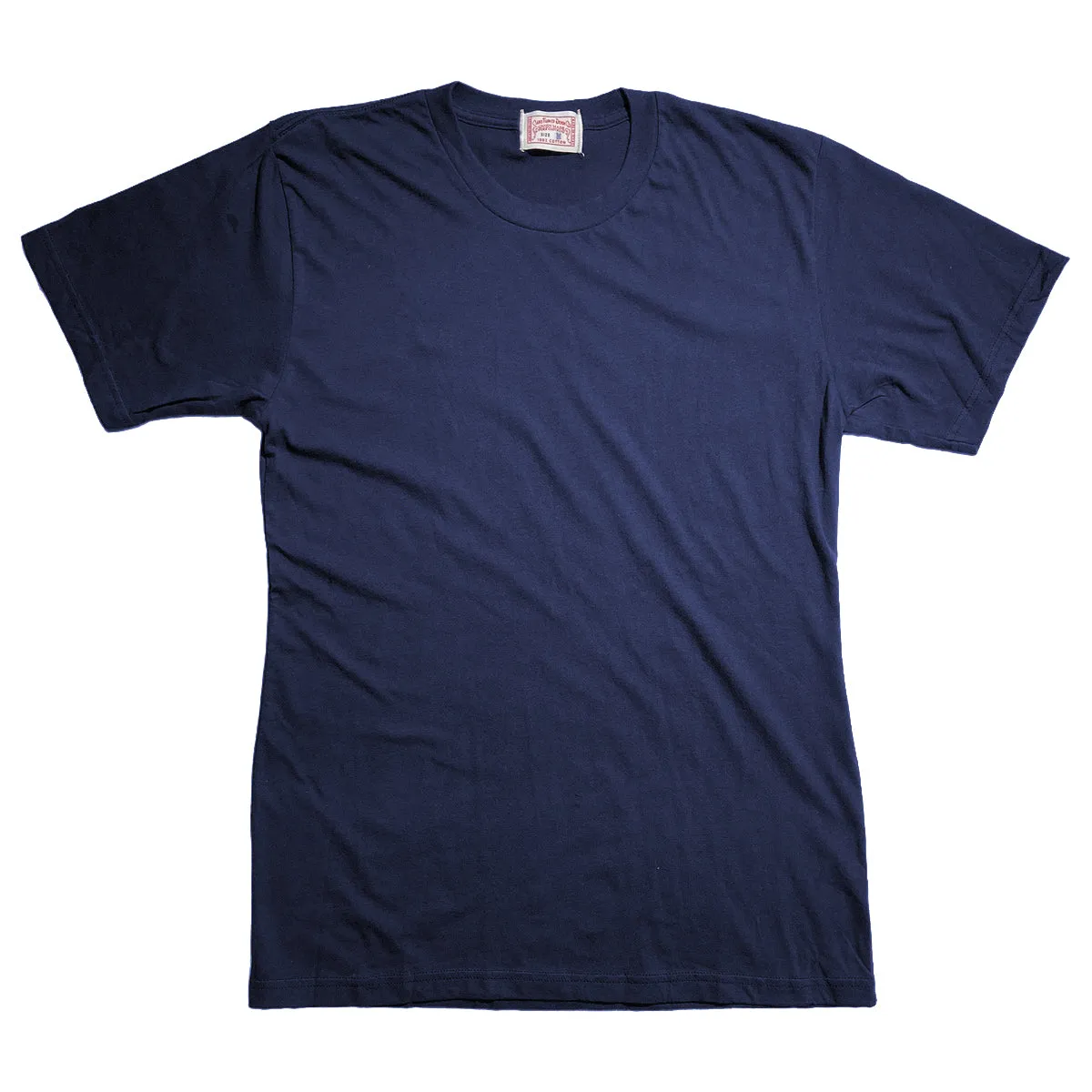 4.4oz TEXAS MADE Crew Neck NAVY Textured Surface