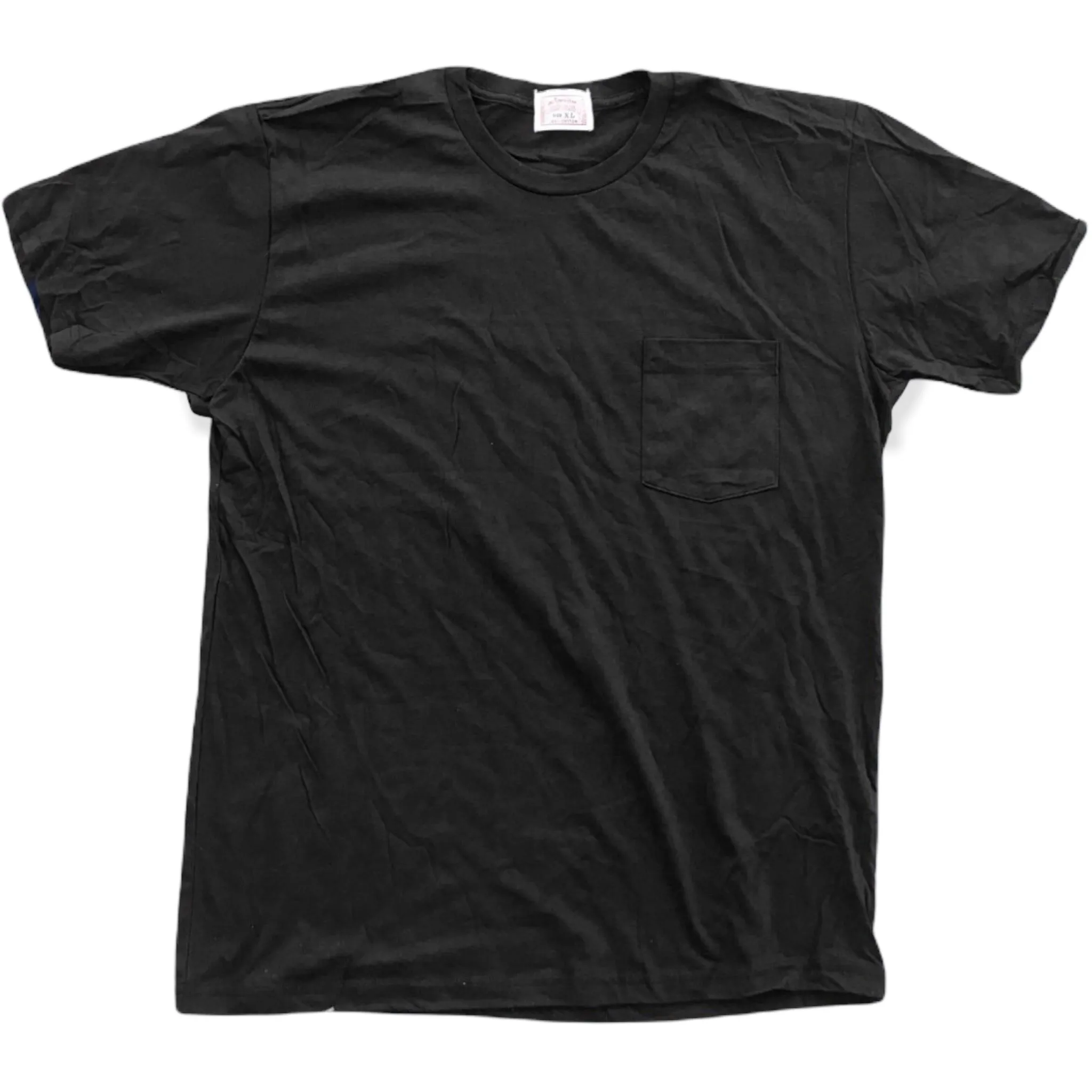 4.4oz TEXAS MADE " Pocket " Crew Neck Black Comfy Movement