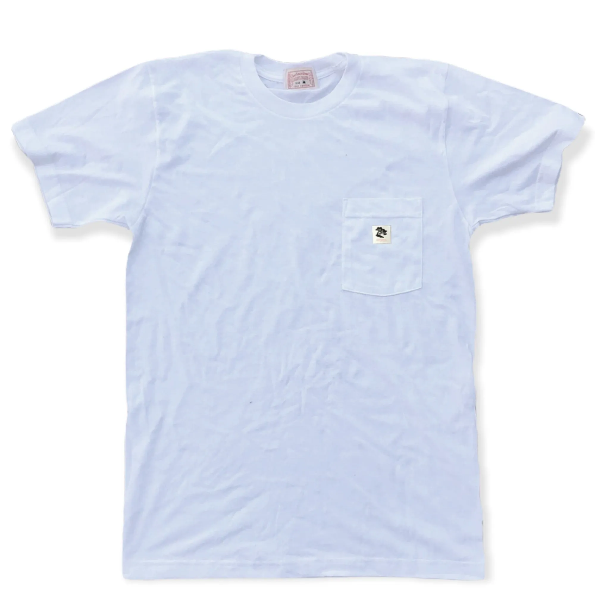 4.4oz TEXAS MADE " Workman Pocket " Crew Neck White Breathable Comfort Fit Comfy Casual