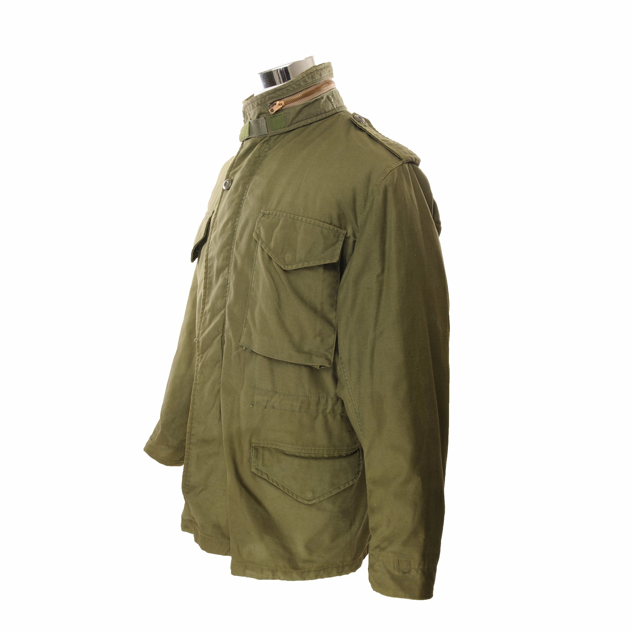 VINTAGE US ARMY M-1965 M65 FIELD JACKET 1980 SIZE MEDIUM REGULAR Stretchy