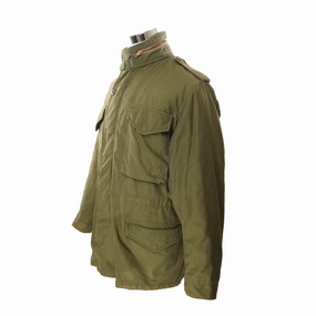 VINTAGE US ARMY M-1965 M65 FIELD JACKET 1980 SIZE MEDIUM REGULAR Stretchy