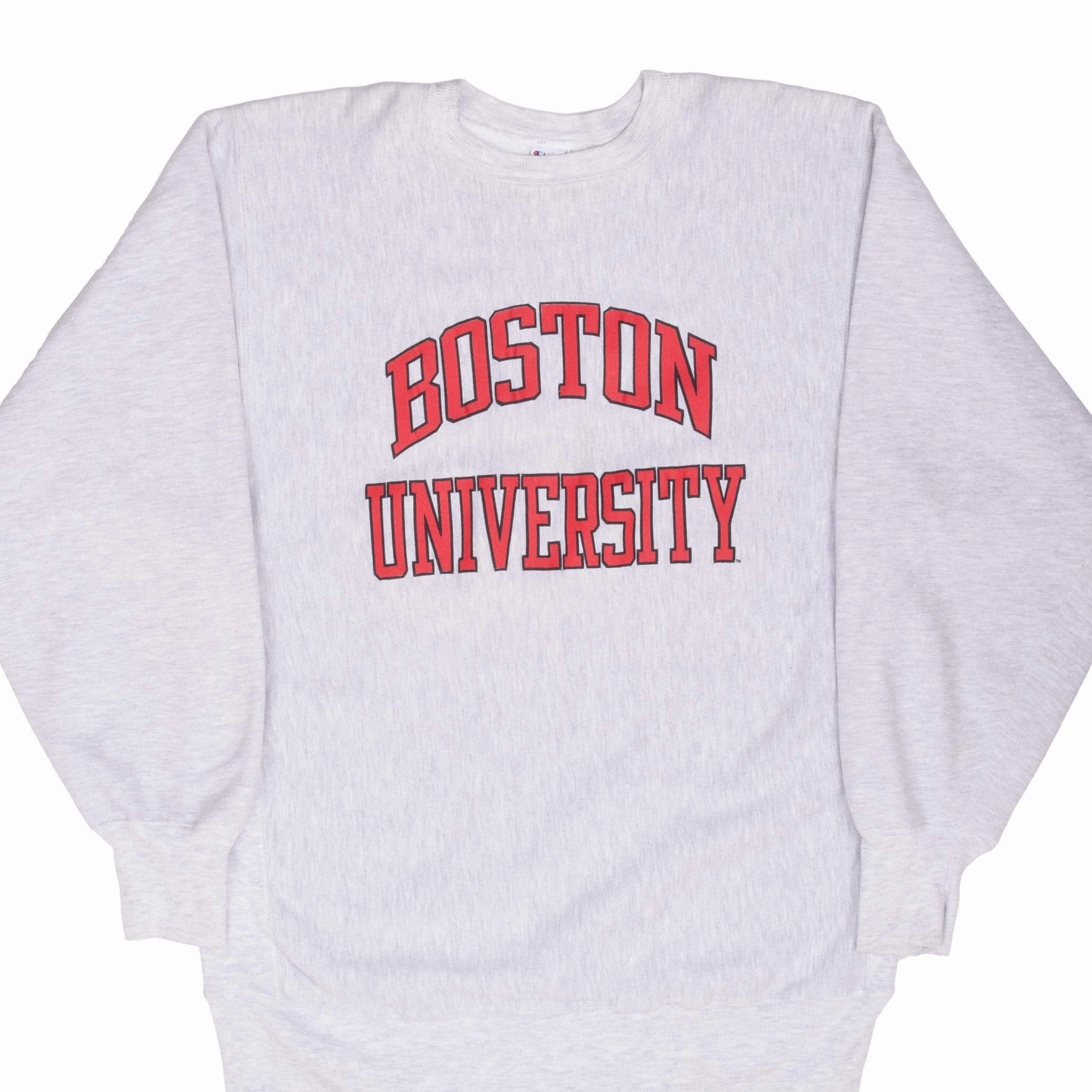 VINTAGE CHAMPION REVERSE WEAVE BOSTON UNIVERSITY SWEATSHIRT 1990S XL Herringbone