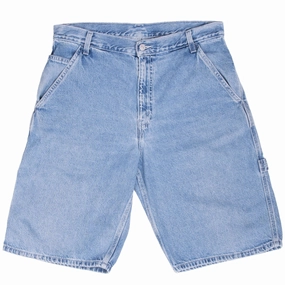 VINTAGE LEVIS CARPENTER DENIM BLUE SHORTS INDIGO 2000S SIZE 33 Softened Fabric Stylish Silhouette