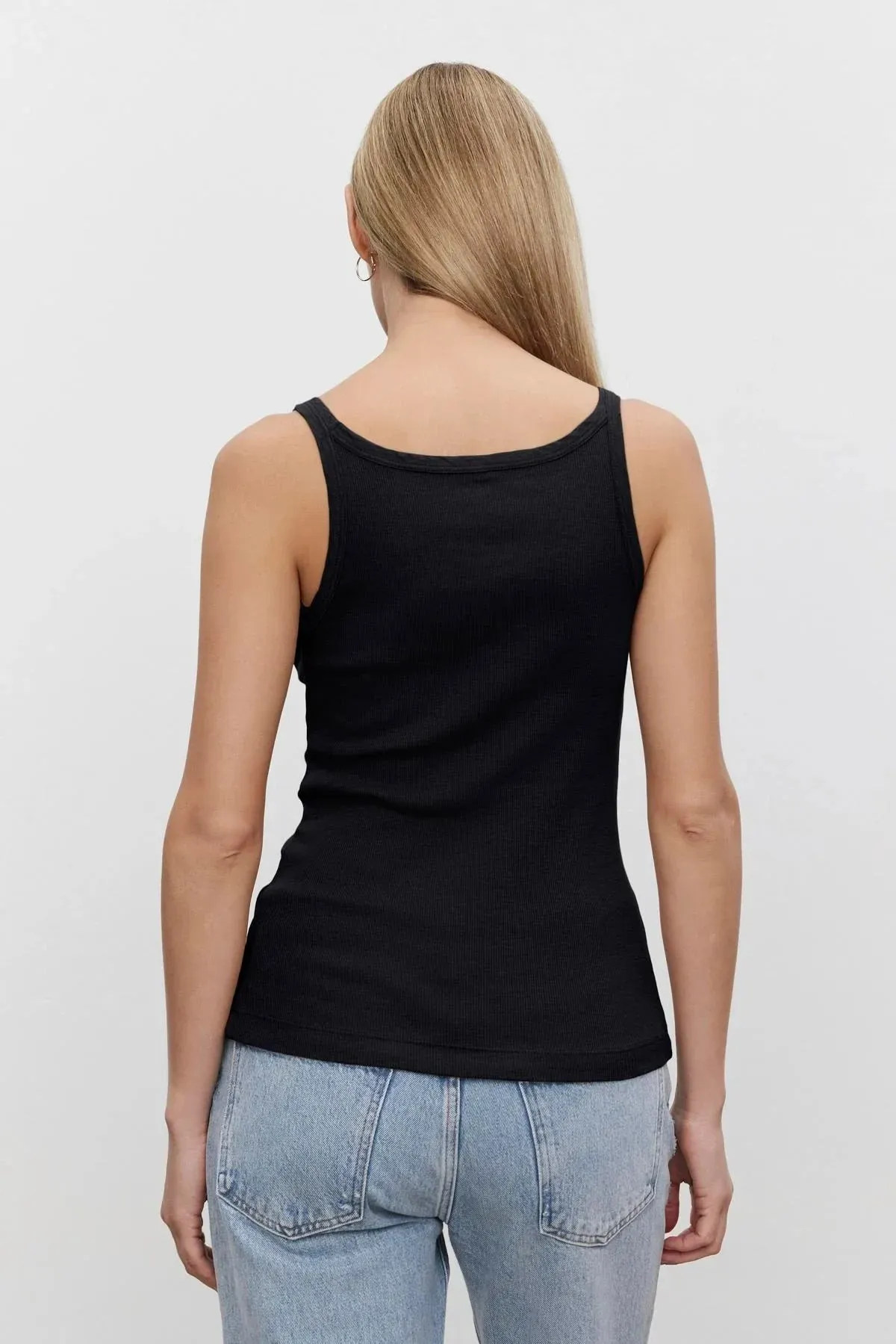 Casual layering piece Aliza Ribbed Cotton Layering Tank