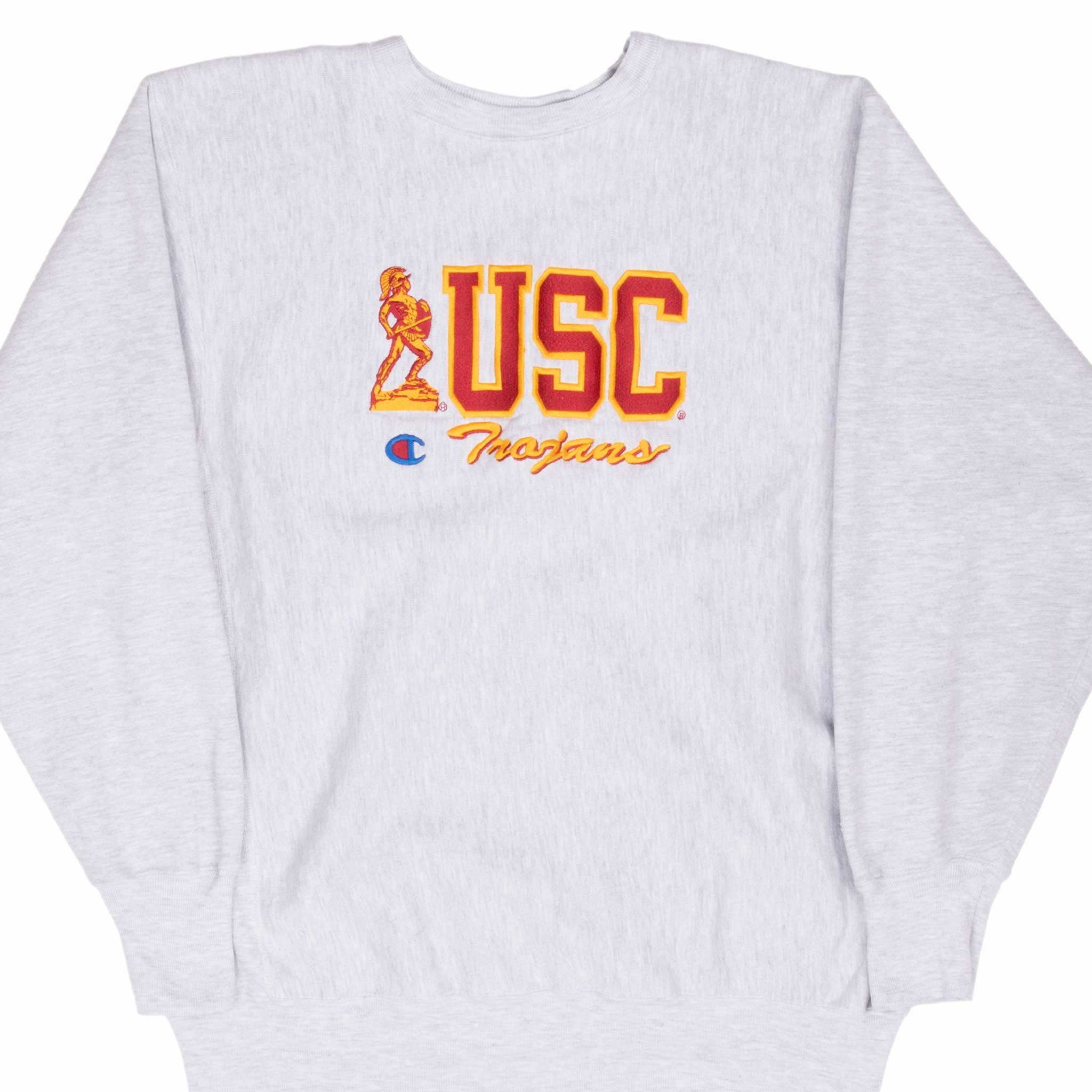 VINTAGE CHAMPION REVERSE WEAVE USC TROJANS SWEATSHIRT 1990S XL MADE IN USA Lightweight Odor Free