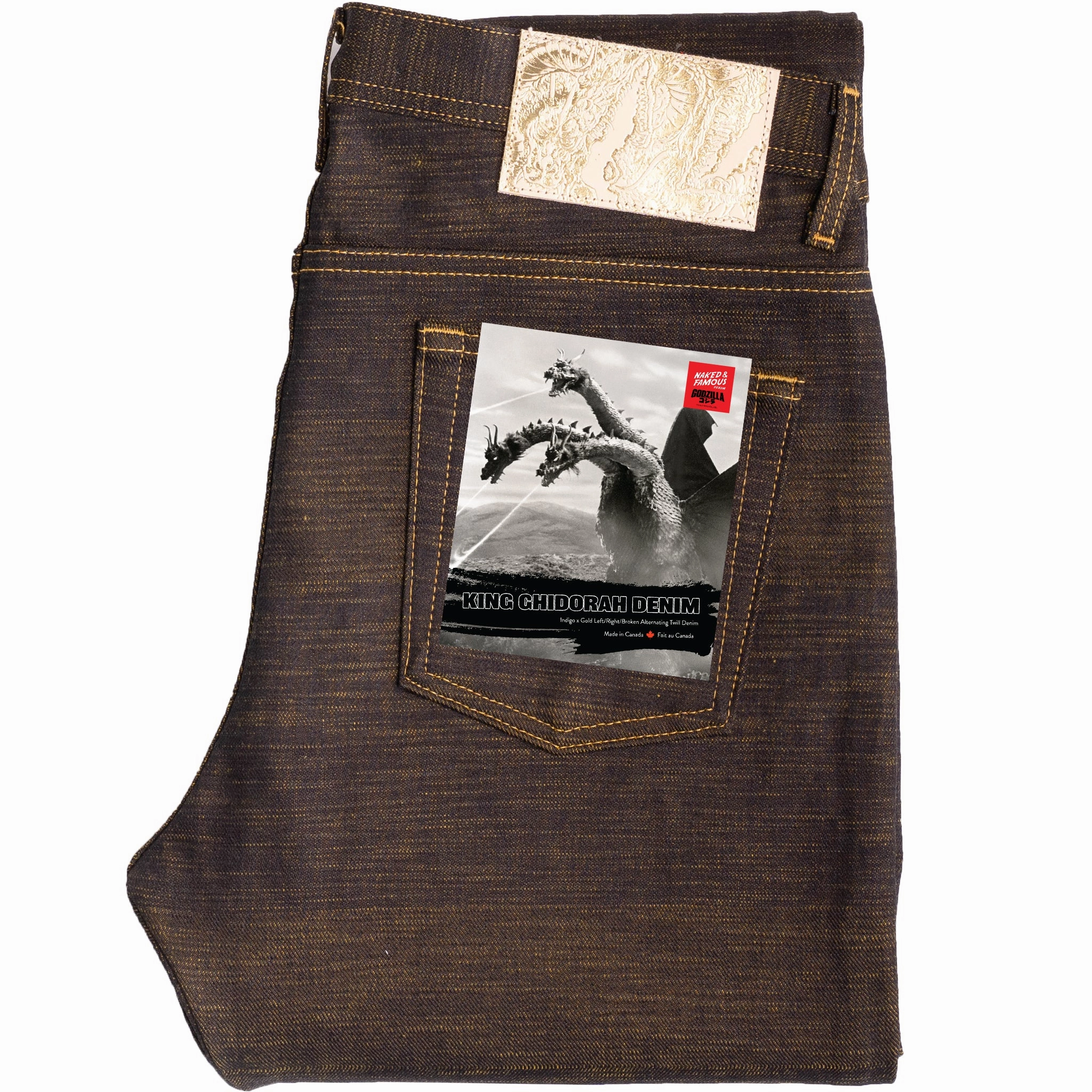 Weird Guy - King Ghidorah: The Three-Headed Monster Denim Classic Fit Design Minimalist Adult Fashion