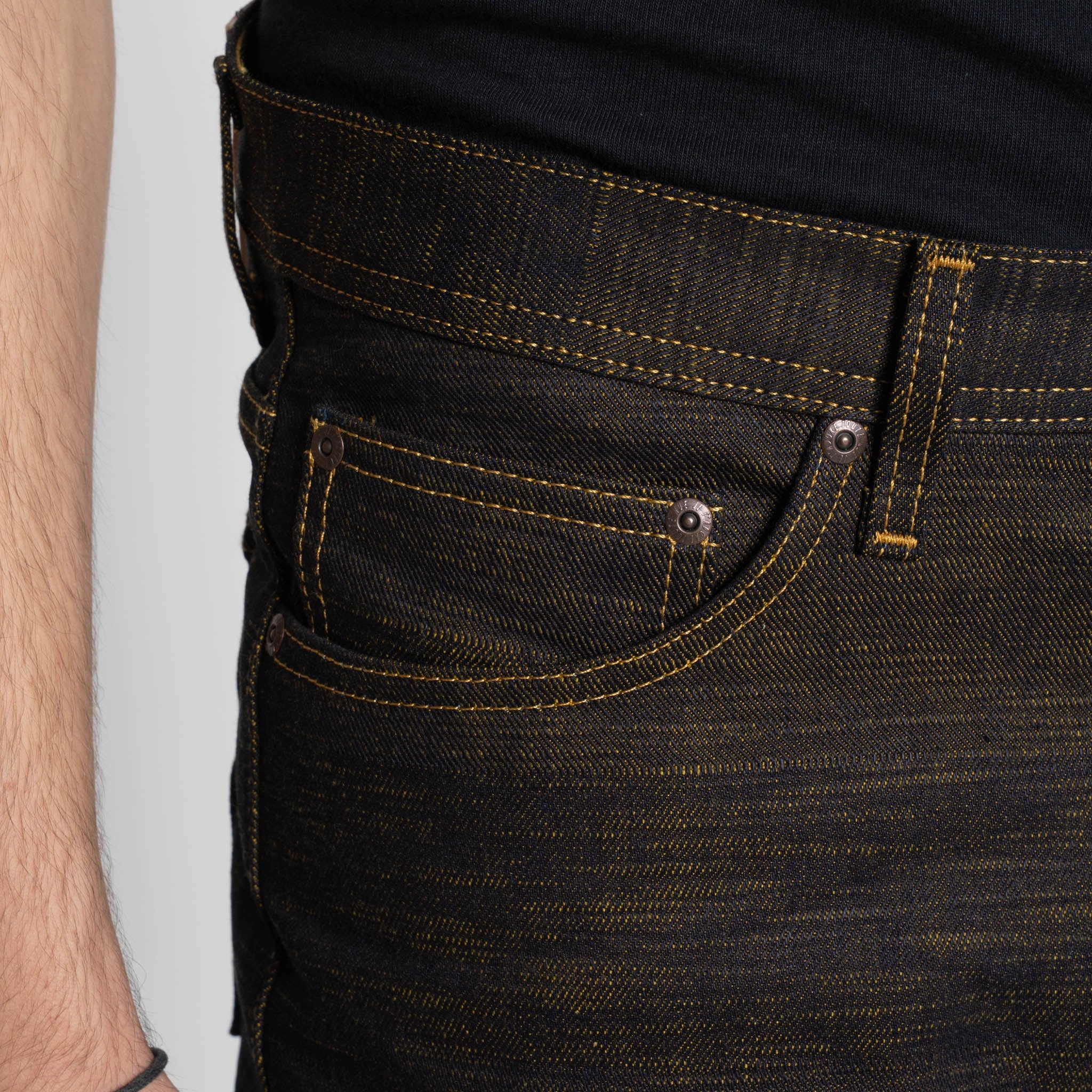 Weird Guy - King Ghidorah: The Three-Headed Monster Denim Relaxed Look Straight Leg Design