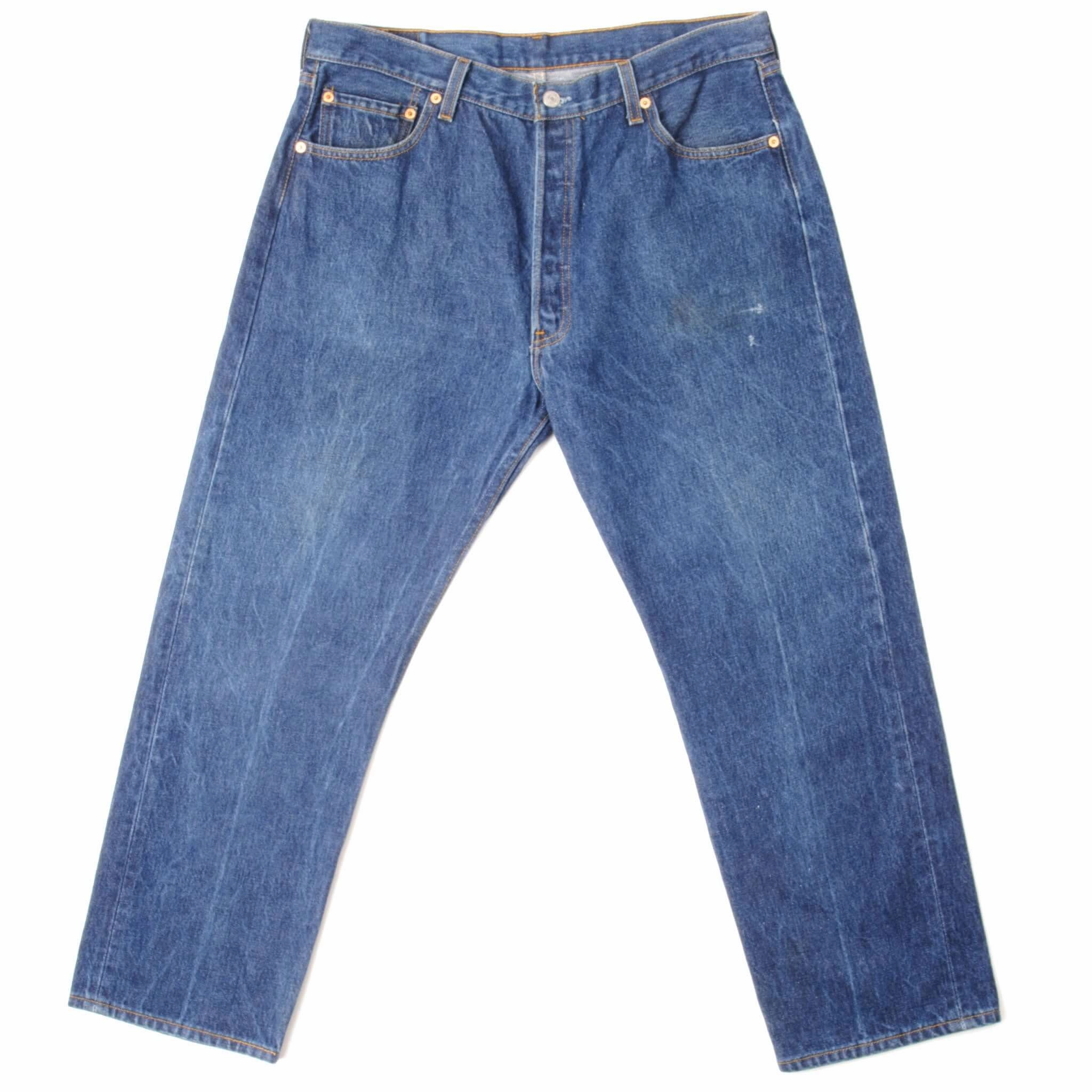 Non Restrictive Cut All Round Fit VINTAGE LEVIS 501 JEANS INDIGO 1990'S SIZE W36 L27 MADE IN USA