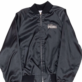 Core Function Heat Sealed Seams VINTAGE MEL BROOKS SPACEBALLS MOVIE SATIN BOMBER JACKET 1987 MEDIUM MADE USA