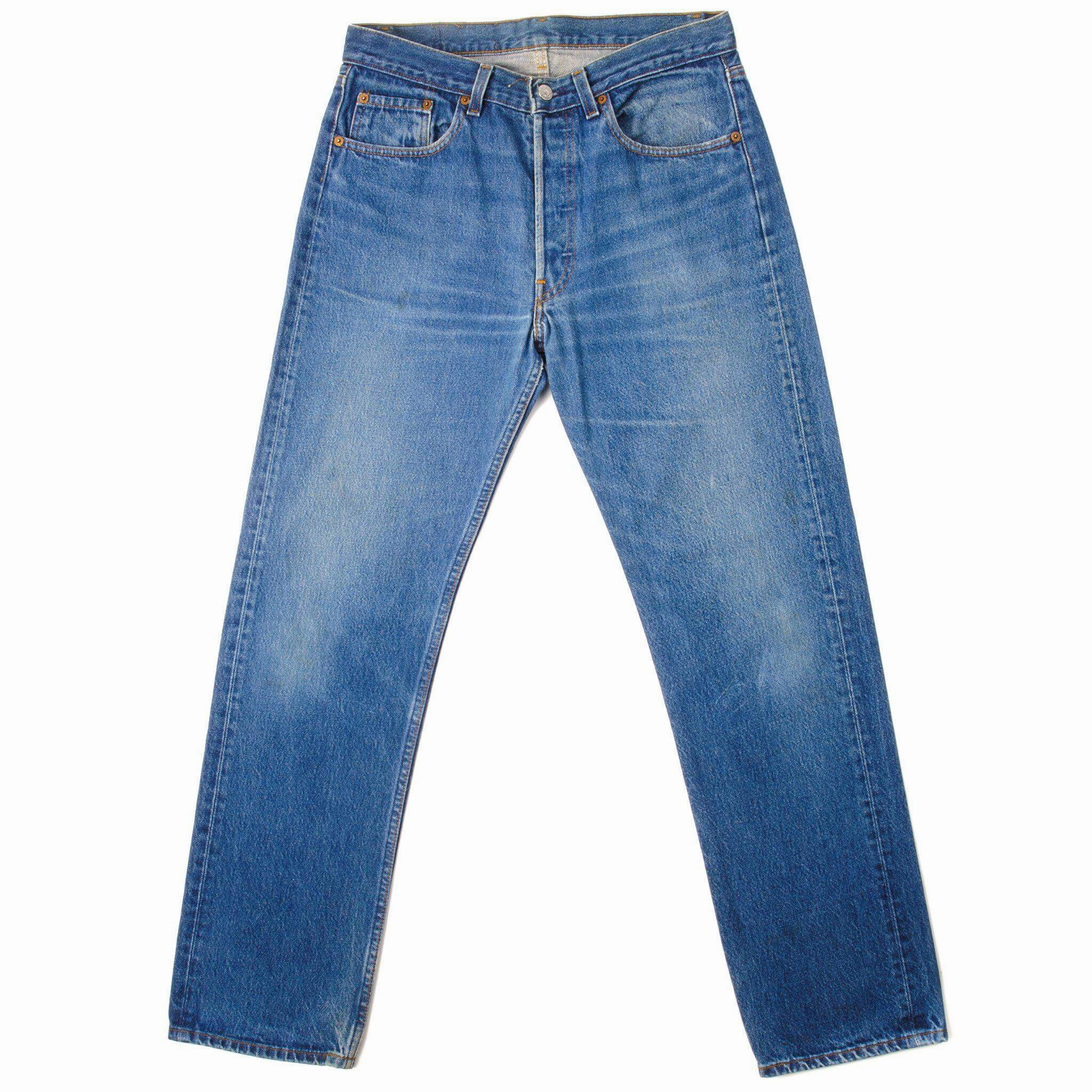 VINTAGE LEVIS 501 JEANS 1985-1988 INDIGO SIZE W32 L30 MADE IN USA Premium Denim