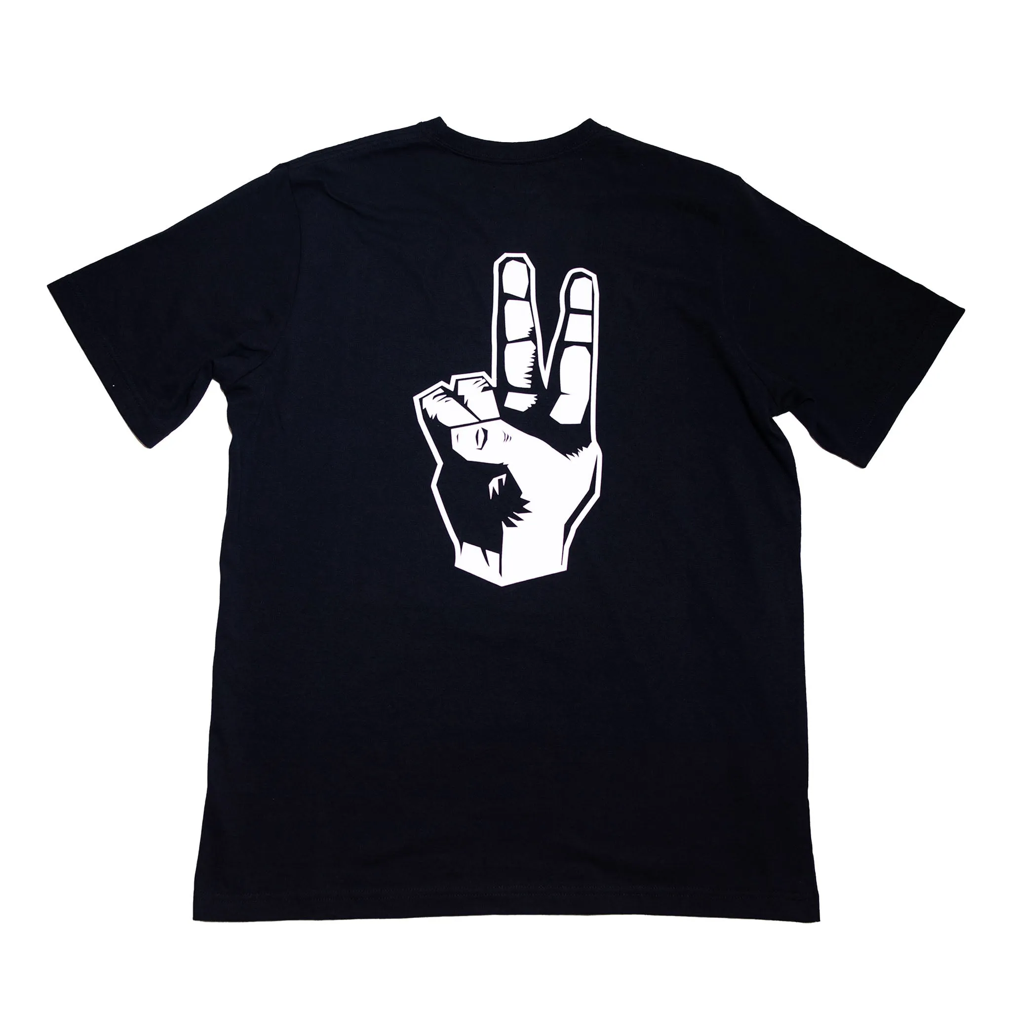 Worldwide Tee - Black Ruffled edges