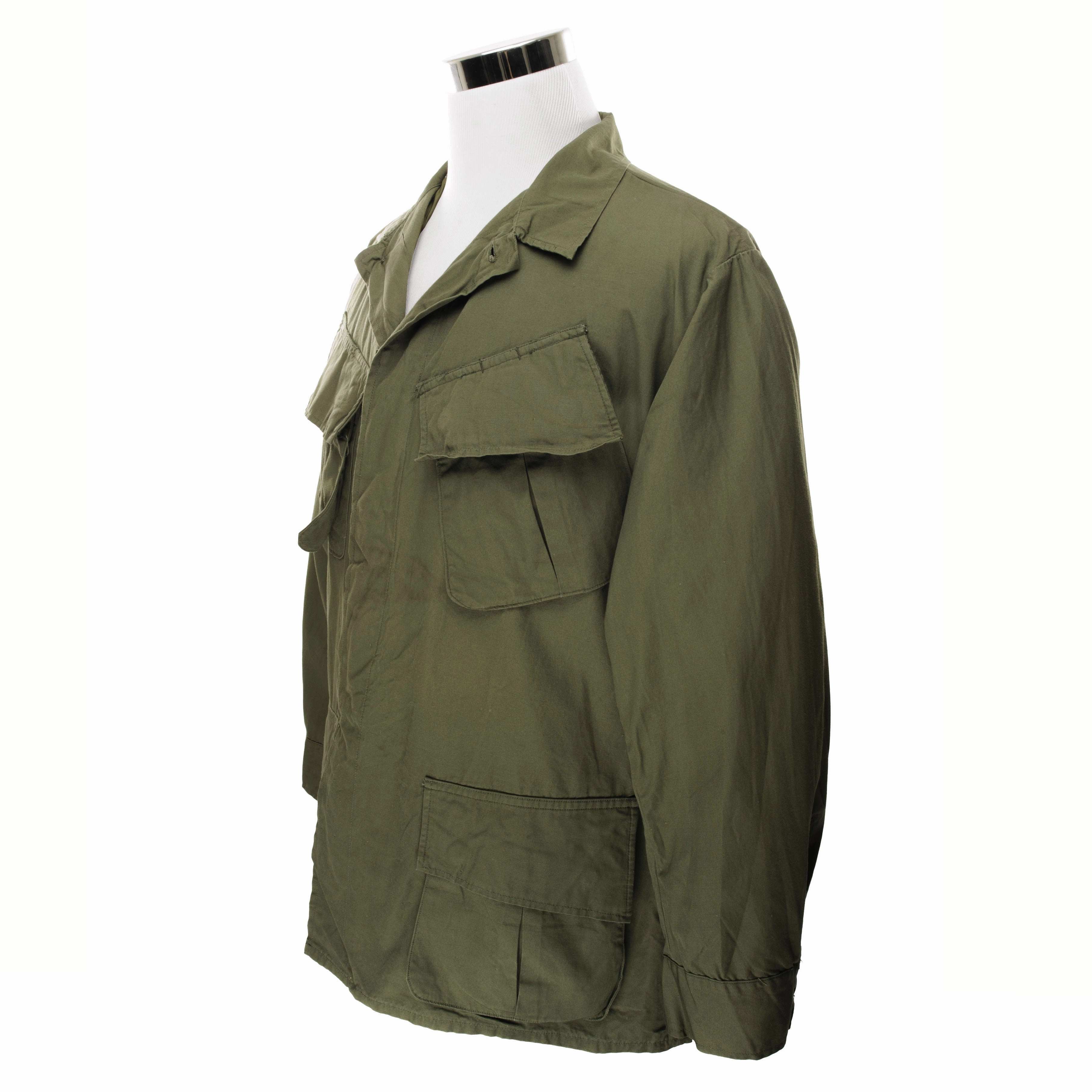 Reliable Protection Multi Pocket Configuration VINTAGE US ARMY TROPICAL COMBAT JACKET 1966 VIETNAM WAR LARGE SHORT NOS NEW