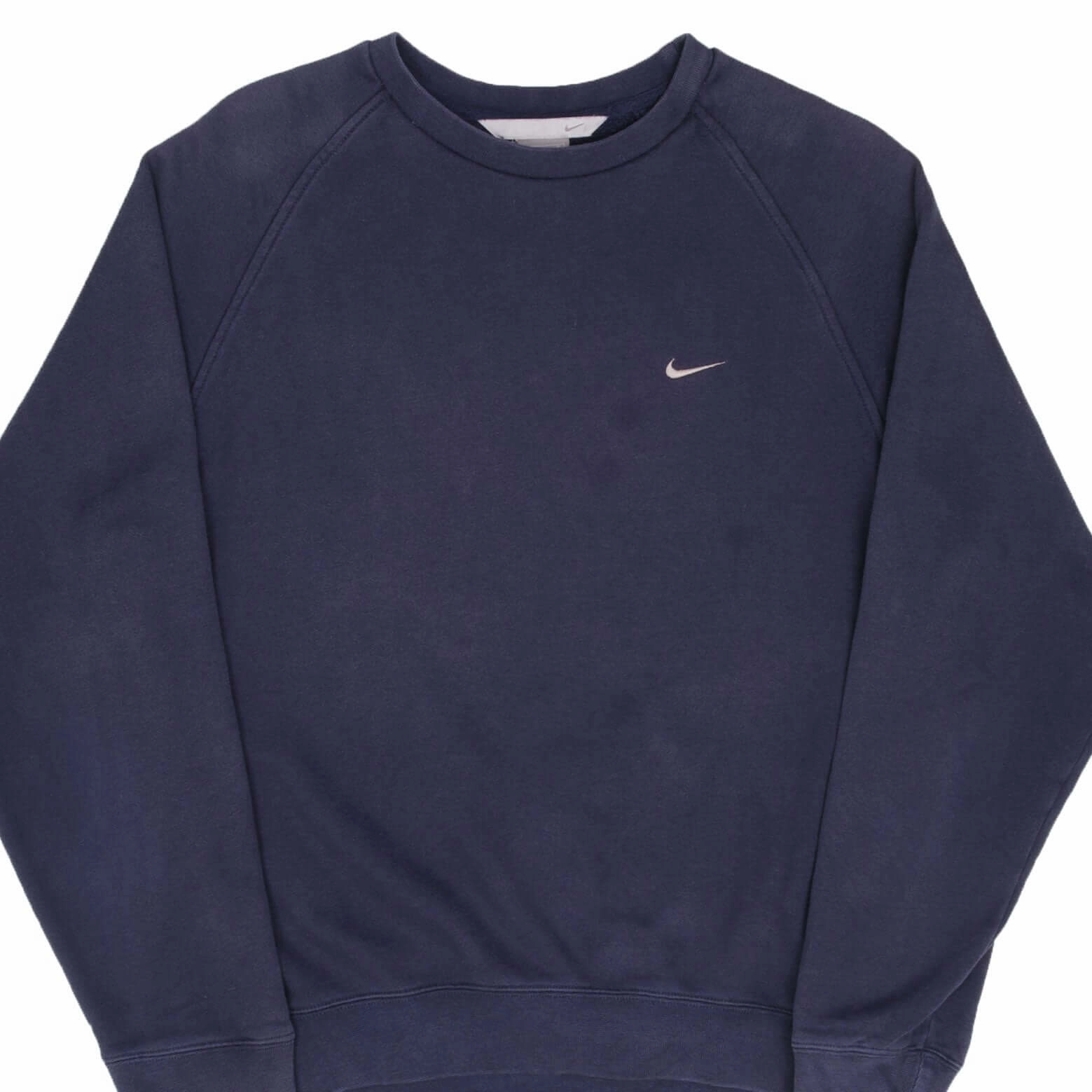 camping suitable Premium Comfort VINTAGE NIKE CLASSIC SWOOSH NAVY BLUE SWEATSHIRT 2000S SIZE MEDIUM
