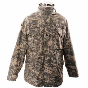 Abrasion Resistant Surface Storage VINTAGE US ARMY M65 UNIVERSAL CAMOUFLAGE FIELD JACKET 2008 SIZE LARGE REGULAR