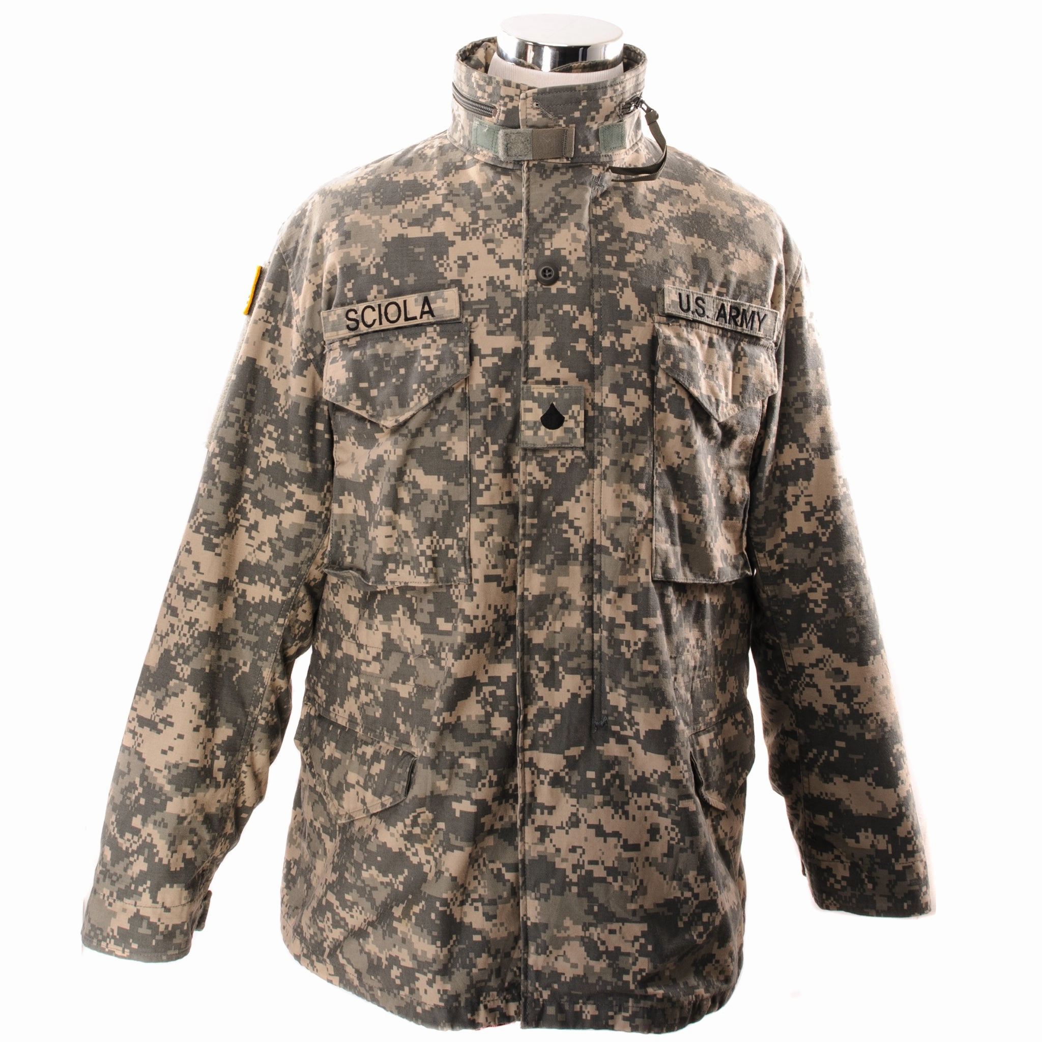 Abrasion Resistant Surface Storage VINTAGE US ARMY M65 UNIVERSAL CAMOUFLAGE FIELD JACKET 2008 SIZE LARGE REGULAR