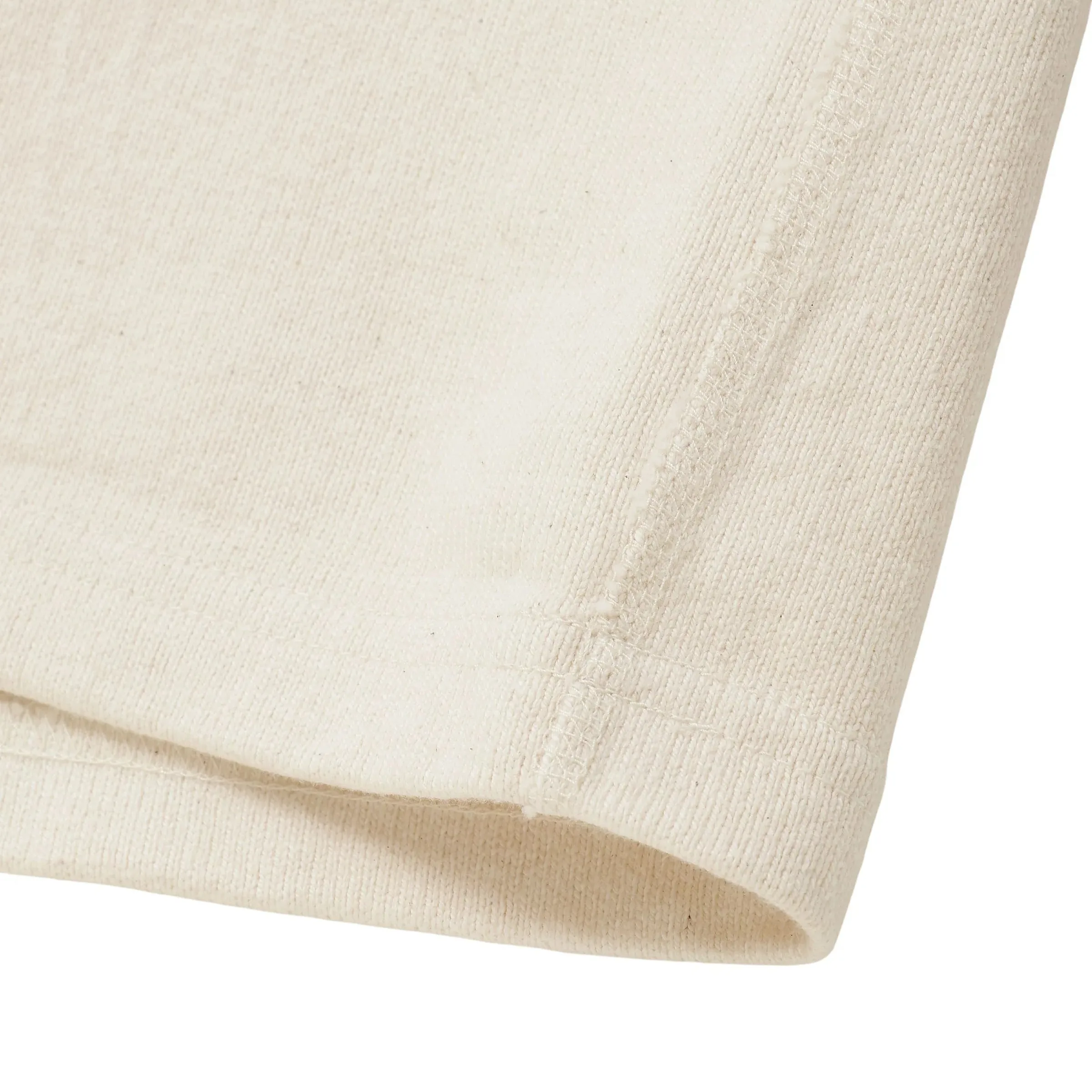 Slim fit sleekness Simple and Relaxed Crewneck T-shirt - Double Heavyweight- Ecru