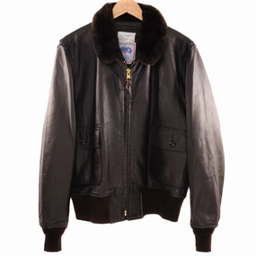 VINTAGE US NAVY LEATHER FLIGHT JACKET TYPE G-1 2004 SIZE 44 suitable for sports competitions