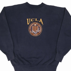 budget-friendly VINTAGE UCLA EMBROIDERED BLUE CREWNECK SWEATSHIRT 1990S SIZE XL