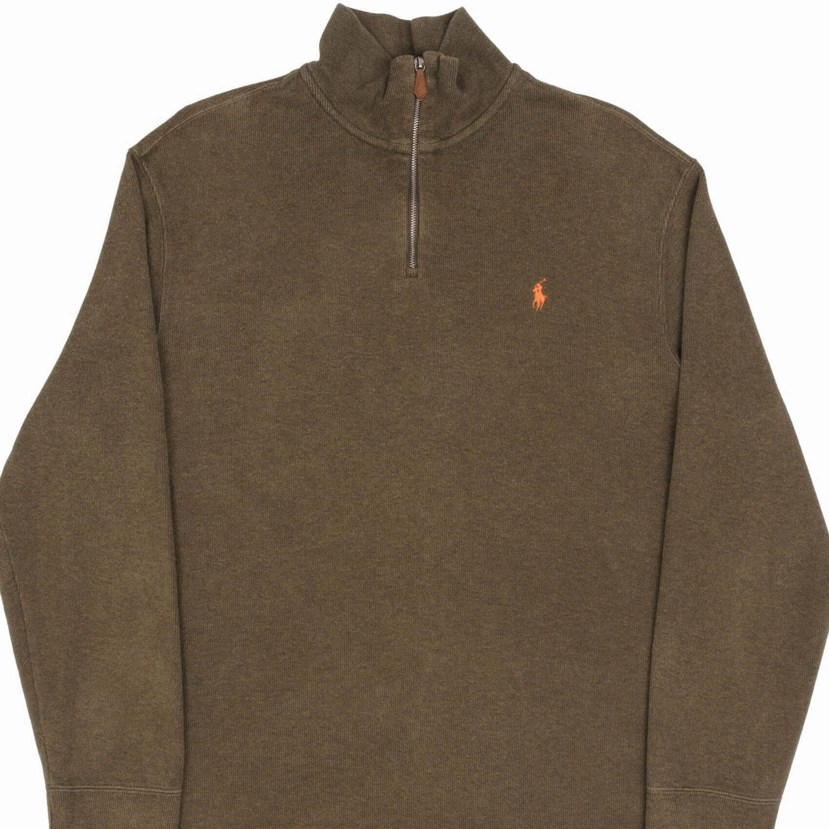 VINTAGE POLO RALPH LAUREN GREEN QUARTER 1/4 ZIP SWEATER 1990S SIZE XL Daily Wear