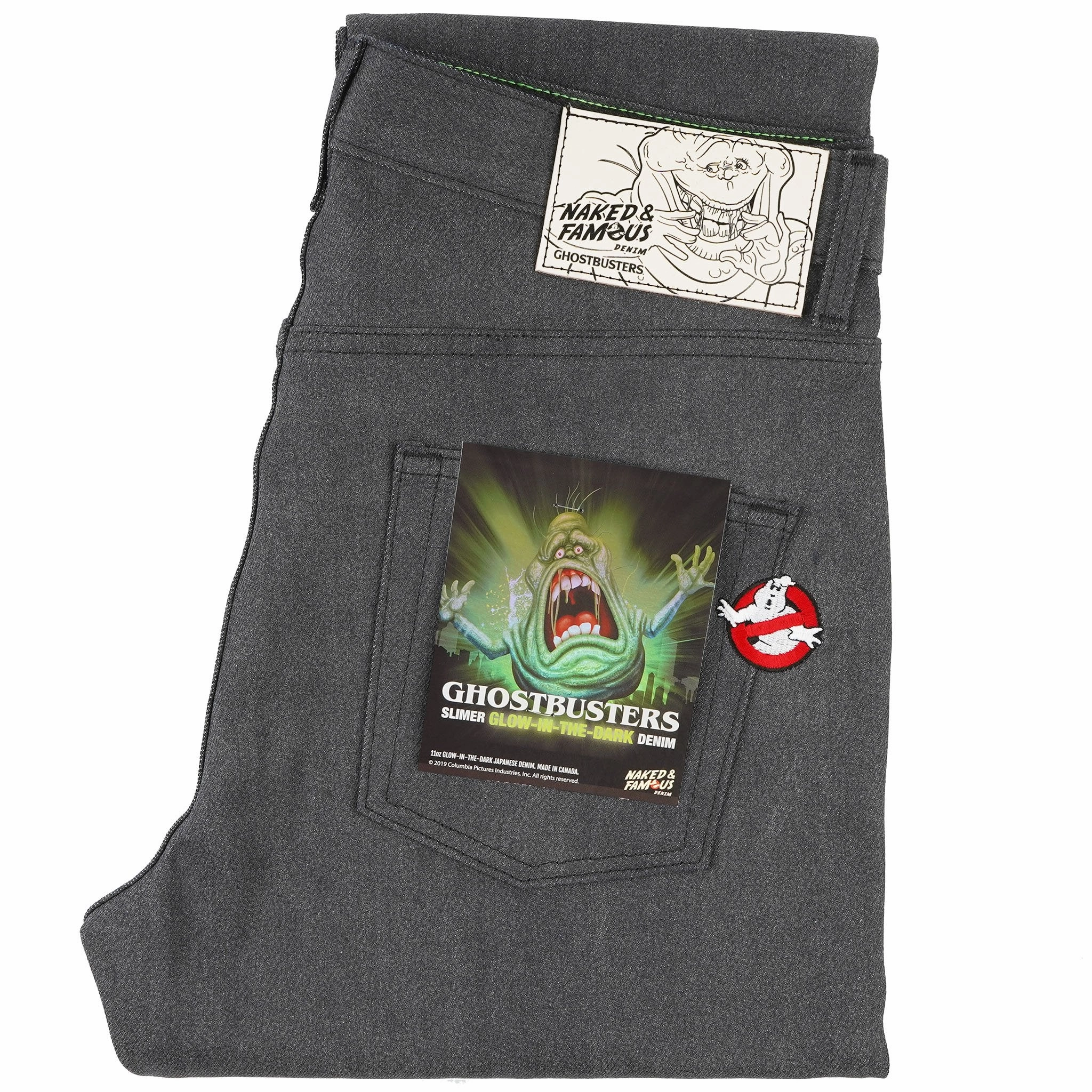 Neutral Choice Easy Guy - Ghostbusters Slimer Glow In The Dark Selvedge