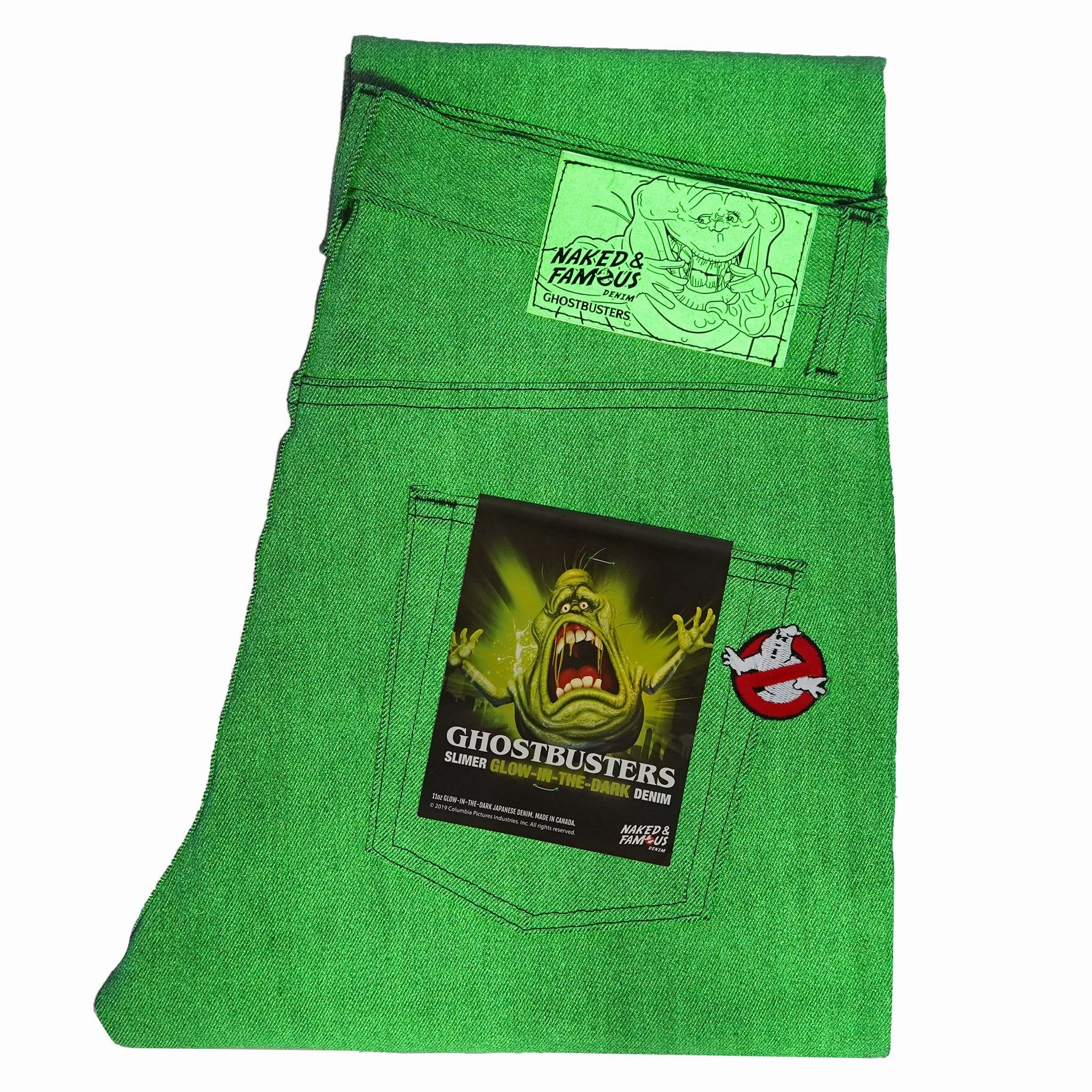 Easy Guy - Ghostbusters Slimer Glow In The Dark Selvedge Flattering Waist Reliable Choice