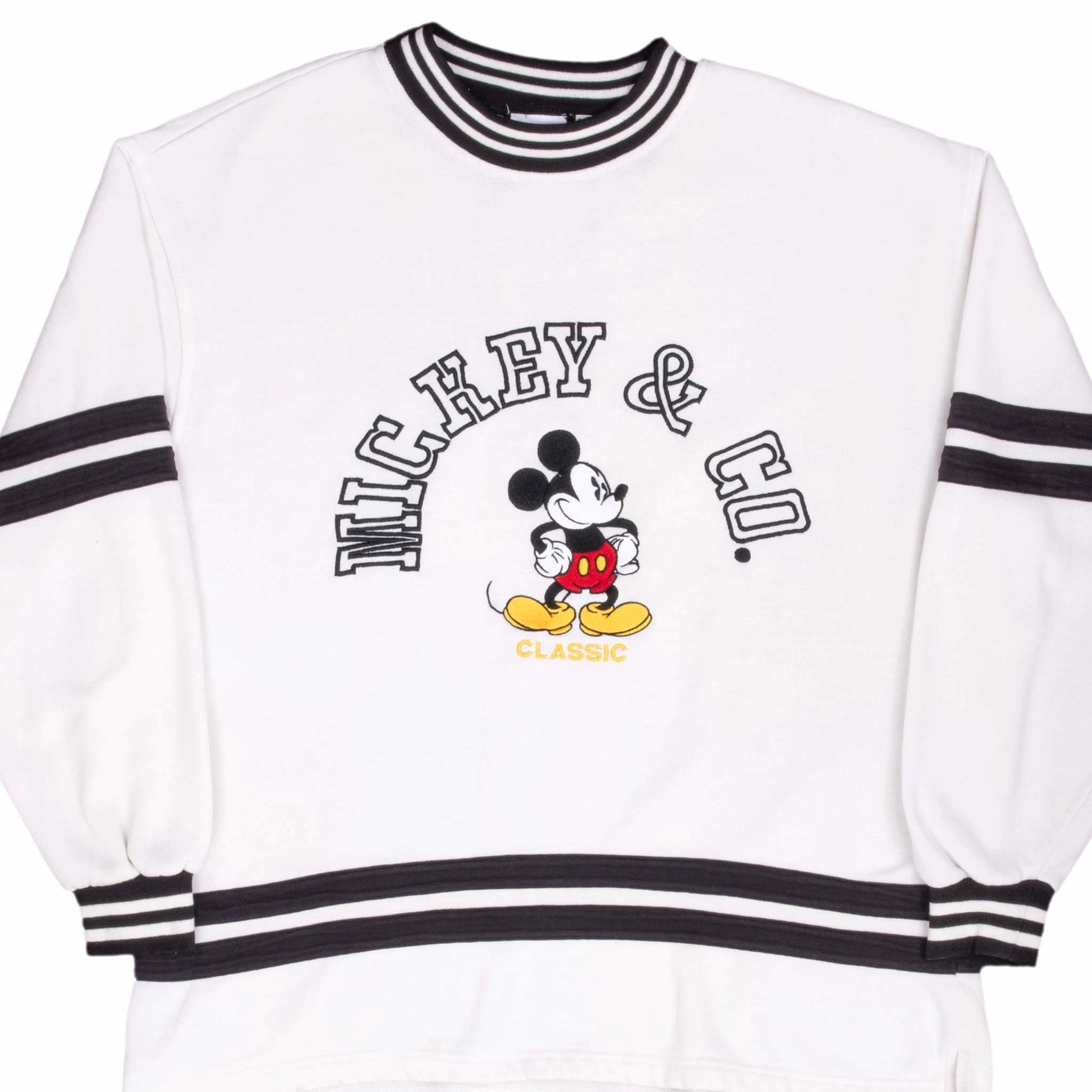 VINTAGE DISNEY MICKEY MOUSE & CO 1990S WHITE SWEATSHIRT XL Core Minimal product hook practicality