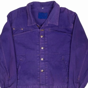 Tradition Chilly Protection VINTAGE MARITHE FRANCOIS GIRBAUD PURPLE PLEATED 1990S DENIM JACKET LARGE USA