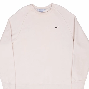 VINTAGE NIKE CLASSIC SWOOSH BEIGE SWEATSHIRT 2000S XL Chill Wear