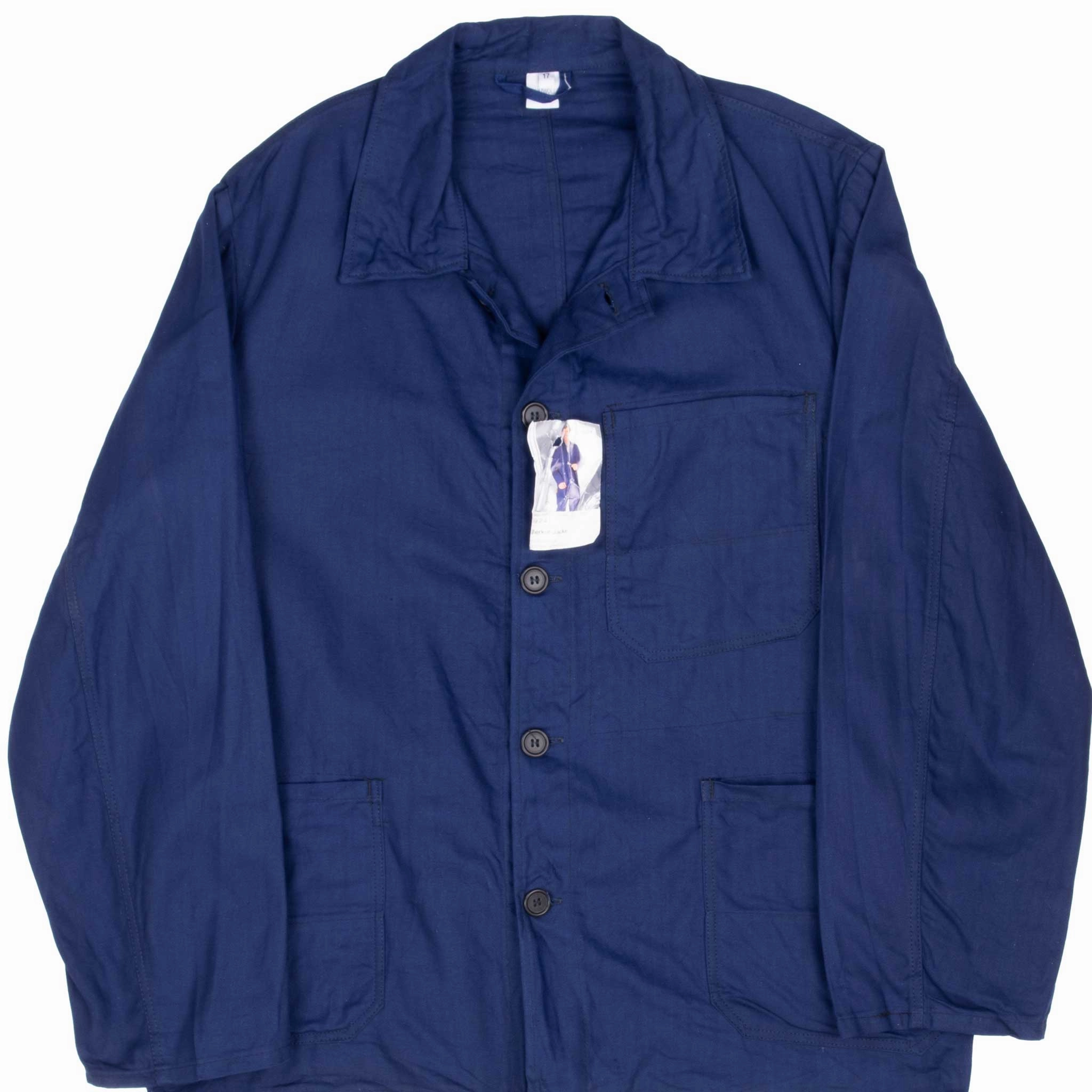 VINTAGE FRENCH WORKWEAR TWILL HERRINGBONE SANFOR JACKET 1980S LARGE DEADSTOCK impulse buy Breathable