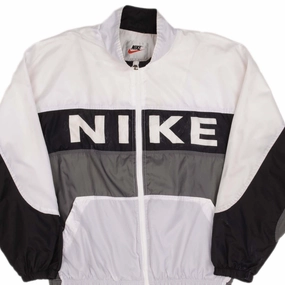 Insulated Layer Mix - and - Match VINTAGE NIKE BIG SWOOSH BLACK WINDBREAKER JACKET 1990S SIZE XL