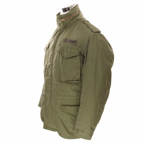 VINTAGE VIETNAM WAR US ARMY  M-1965 M65 FIELD JACKET 1975 SIZE SMALL REGULAR college Reinforced Elbow Patches