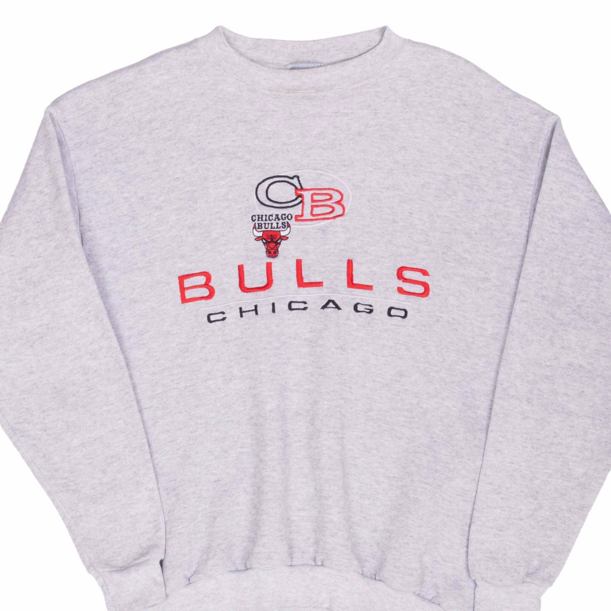Relaxed Look product concert wear energy VINTAGE NBA CHICAGO BULLS EMBROIDERED SWEATSHIRT 1990S MEDIUM