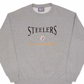 VINTAGE NFL PITTSBURGH STEELERS AFC CHAMPIONS 1995 SWEATSHIRT LARGE MADE IN USA product vacation wear freedom keychain accents