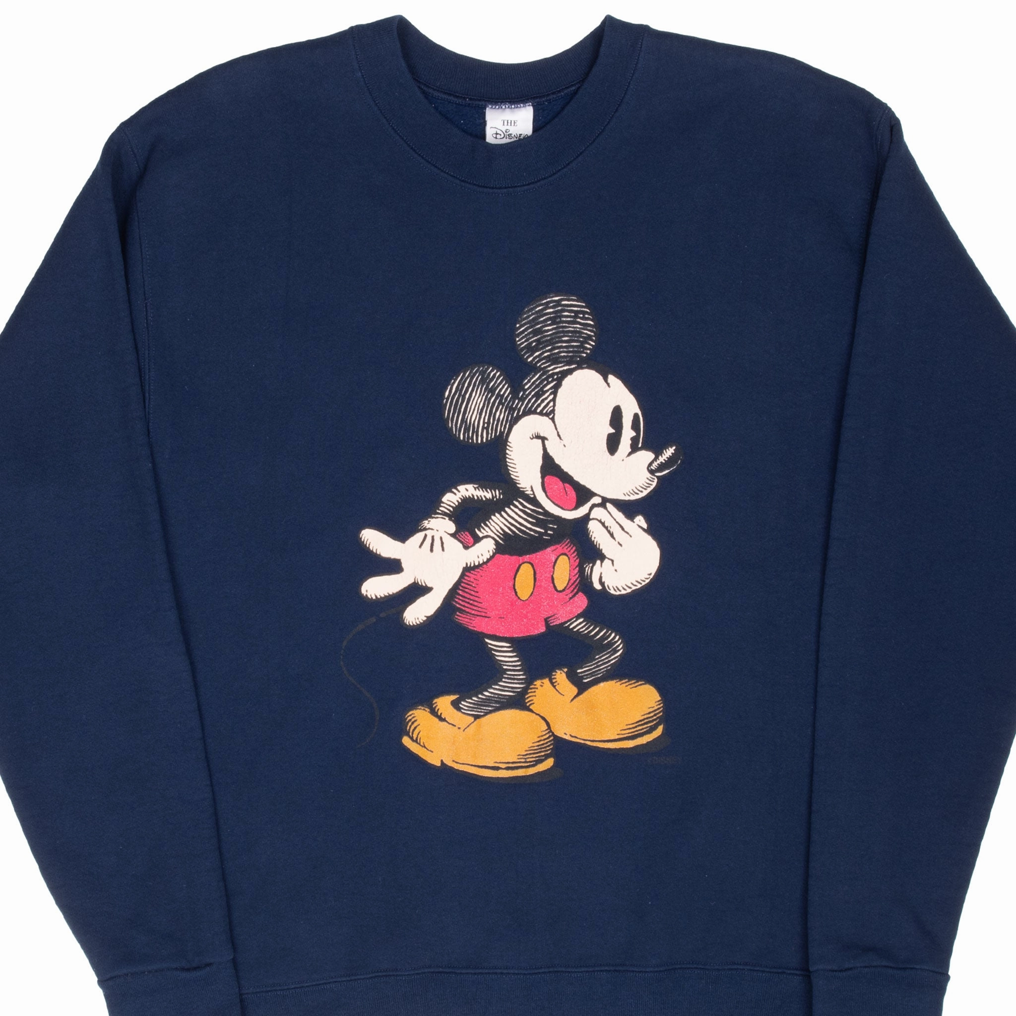 VINTAGE DISNEY MICKEY MOUSE BLUE SWEATSHIRT 1990S LARGE MADE IN USA product launch