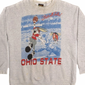 Comfy Look VINTAGE OHIO STATE UNIVERSITY LOONEY TUNES SWEATSHIRT SIZE LARGE MADE IN USA