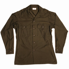 Anti Odor eyewear accents VINTAGE US ARMY SATEEN UTILITY SHIRT P-64 P64 1974 VIETNAM WAR SIZE 15 1/2 X 33 DEADSTOCK