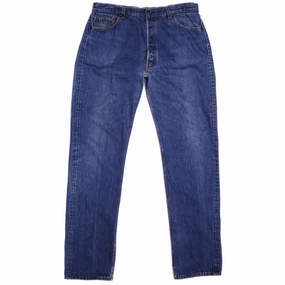 VINTAGE LEVIS 501 JEANS INDIGO SIZE W36 L35 MADE IN USA All Season Fit Weekend Ready