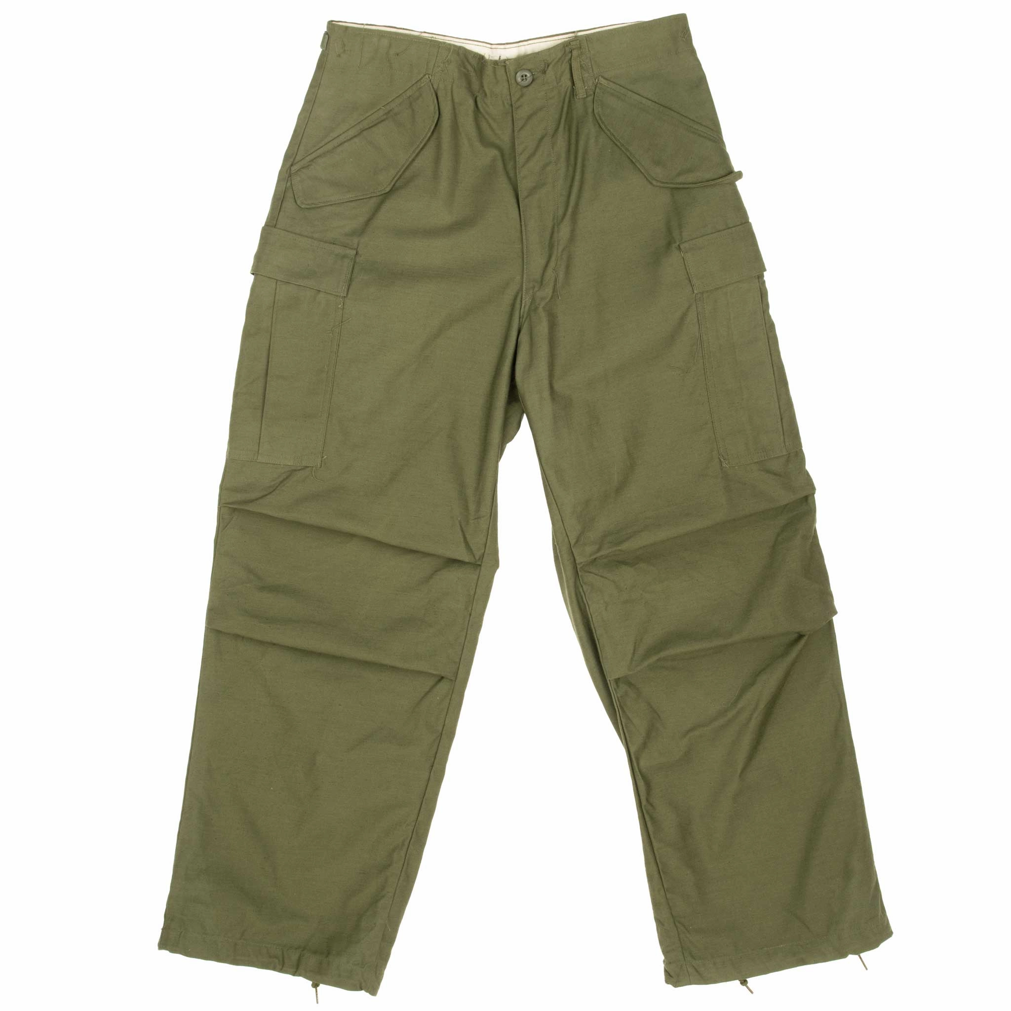 NonRestrictiveCut VINTAGE US ARMY FIELD TROUSERS PANTS M65 1967 VIETNAM WAR SMALL REG NOS