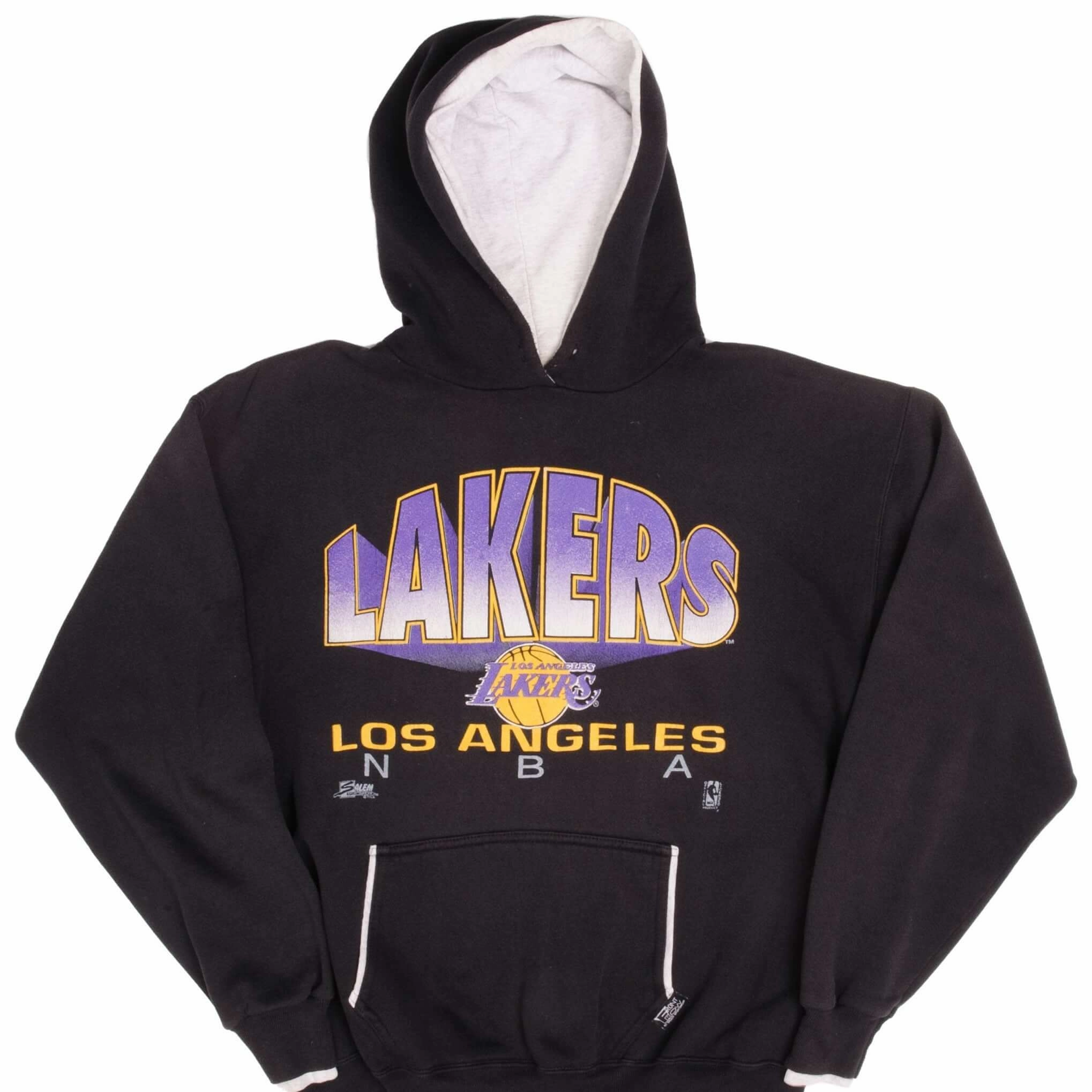 Formal Casual Regular Fit VINTAGE NBA LOS ANGELES LAKERS 1992 HOODIE SWEATSHIRT XL MADE IN USA