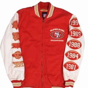 Wind Barrier VINTAGE NFL SAN FRANCISCO 49ERS SUPER BOWL CHAMPION JACKET 1990S SIZE LARGE