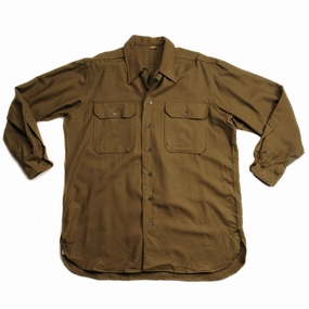 product holiday wear celebration VINTAGE US ARMY M-37 M37 FLANNEL SHIRT 1945 WW2 SIZE 16 1/2 X 33