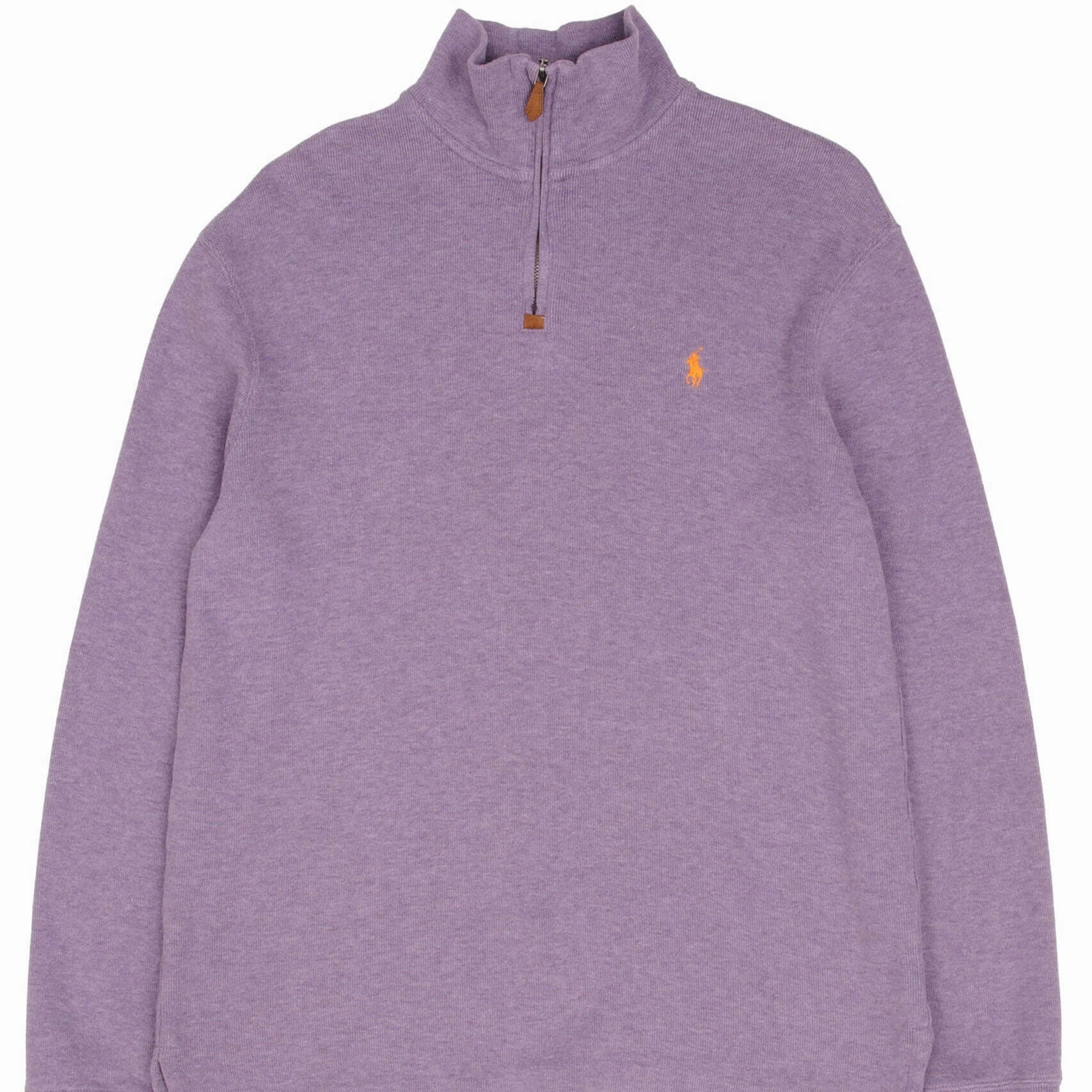 fit for home VINTAGE POLO RALPH LAUREN MAUVE QUARTER 1/4 ZIP SWEATER 1990S SIZE MEDIUM