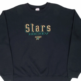 Easy Layering product duck cloth ruggedness VINTAGE NHL DALLAS STARS EMBROIDERED SWEATSHIRT 1990S SIZE XL