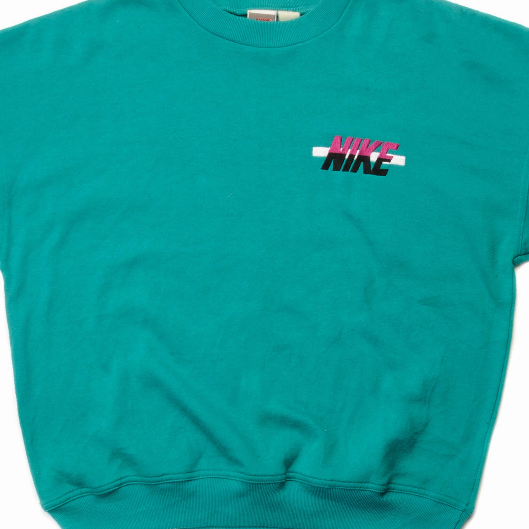 VINTAGE NIKE SWEATSHIRT 1987-EARLY 1990S SIZE MEDIUM Patchwork Thermal Lining