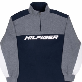 VINTAGE TOMMY HILFIGER 1990S QUARTER ZIP SWEATSHIRT MEDIUM Core Relaxed product festival wearability