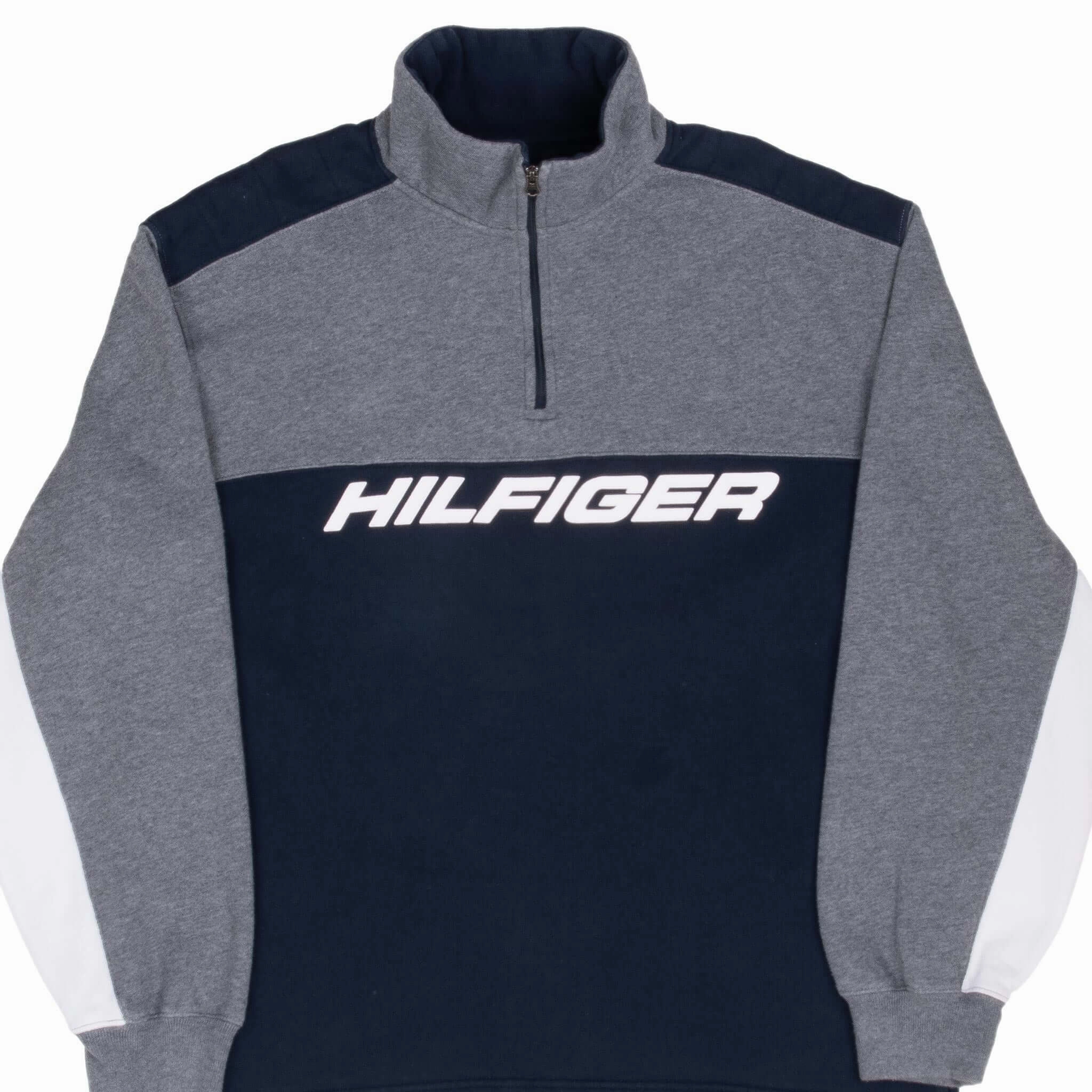 VINTAGE TOMMY HILFIGER 1990S QUARTER ZIP SWEATSHIRT MEDIUM Core Relaxed product festival wearability