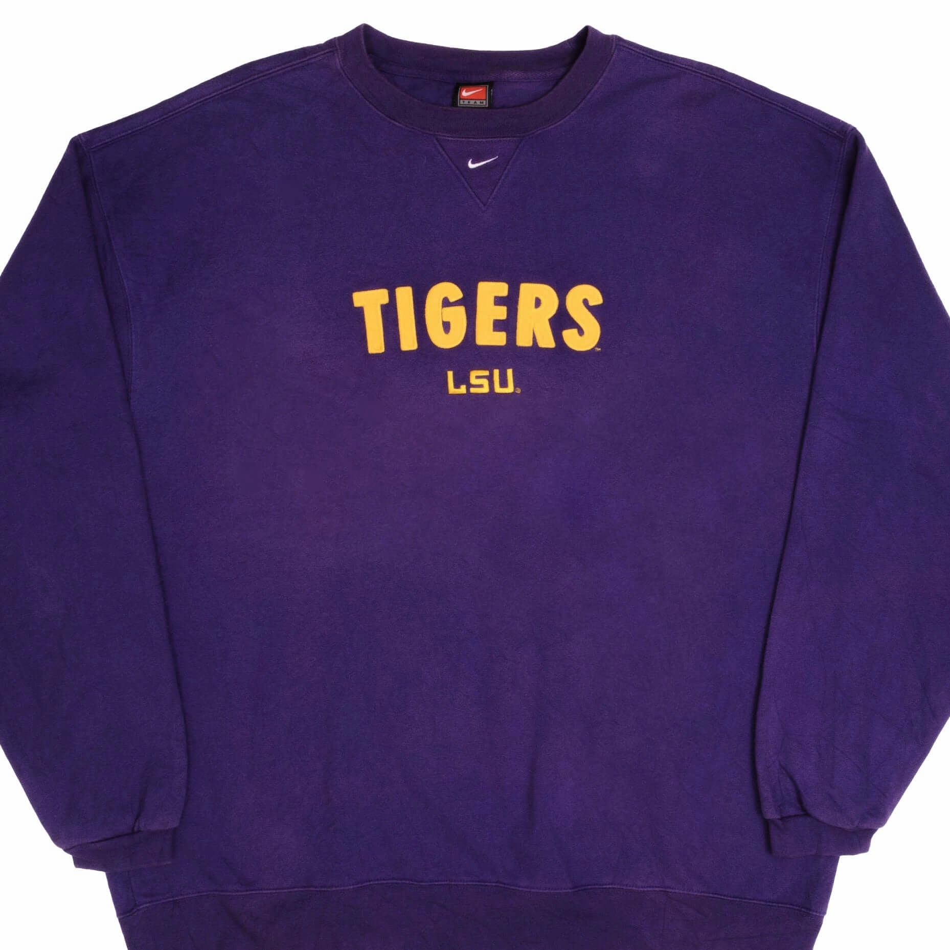 product ring elegance Short Sleeve VINTAGE NIKE LSU TIGERS 1990S PURPLE SWEATSHIRT SIZE XL