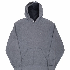 Snug Fit Timeless Fashion VINTAGE NIKE CLASSIC SWOOSH DARK GREY HOODIE SWEATSHIRT 2000S MEDIUM