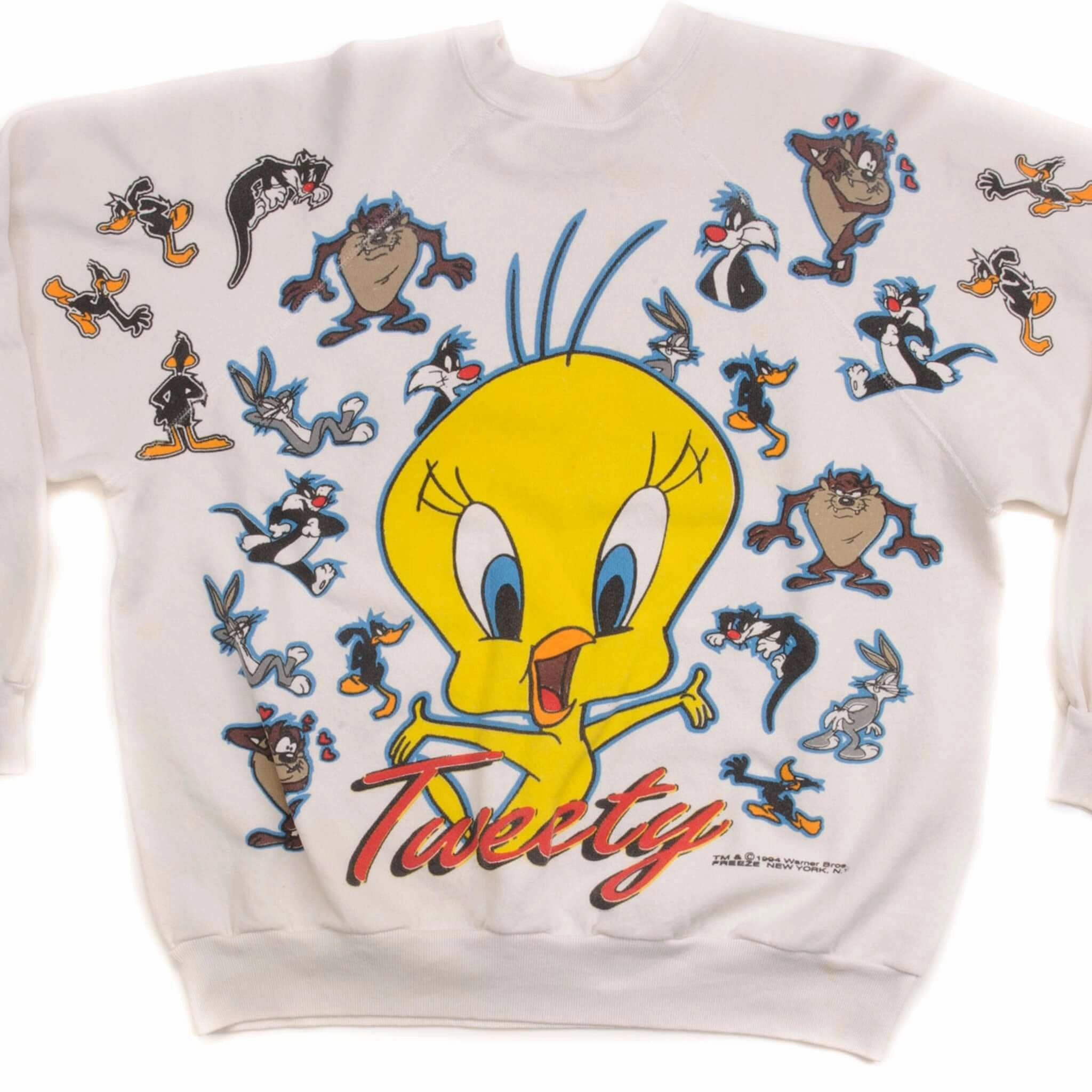 All Season Wear Fashionable VINTAGE LOONEY TUNES TWEETY SWEATSHIRT 1994 SIZE LARGE MADE IN USA